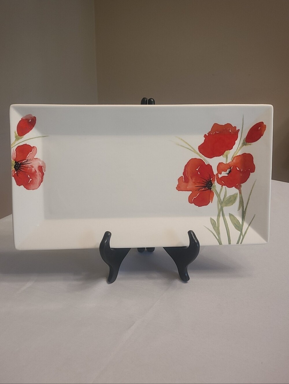 Ciroa Poppy Rectangular Porclain Serving Platter